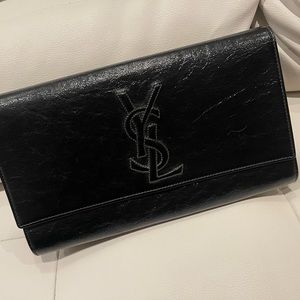 YSL Saint Laurent Patent Belle De Jour Clutch